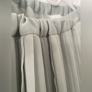 Sheer green long shirt